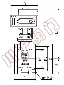 電動V型調節(jié)球閥 結構圖